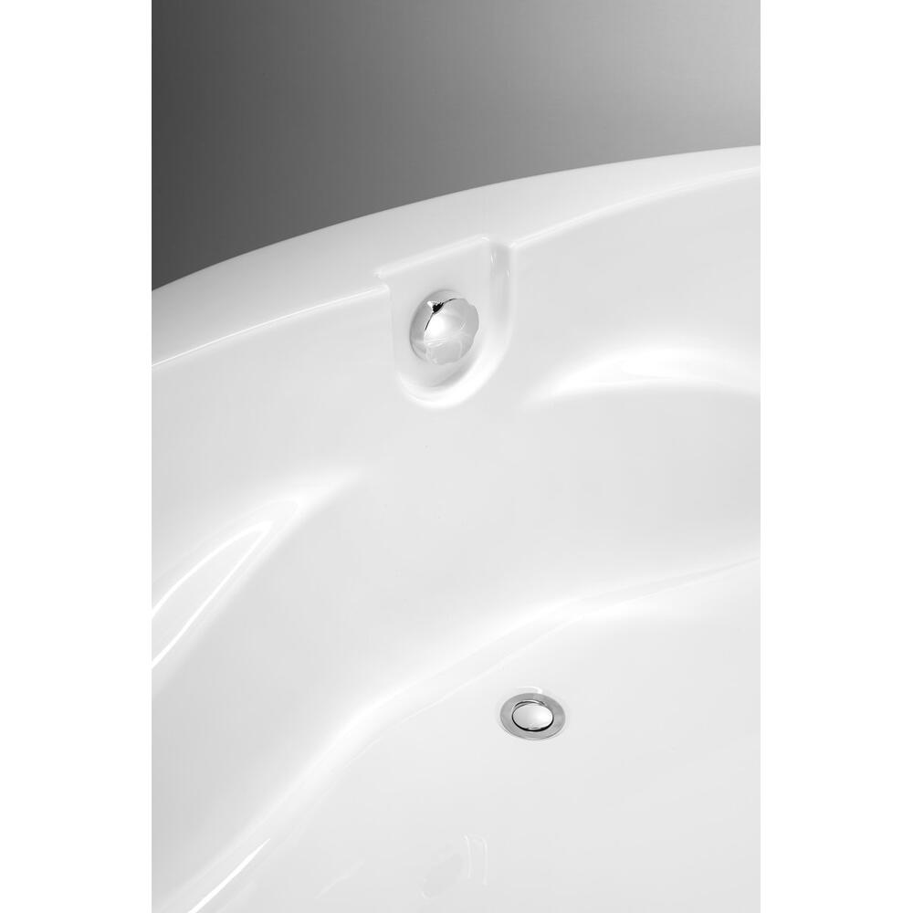 DUNAJ Eckbadewanne 140x140x48 cm, weiß