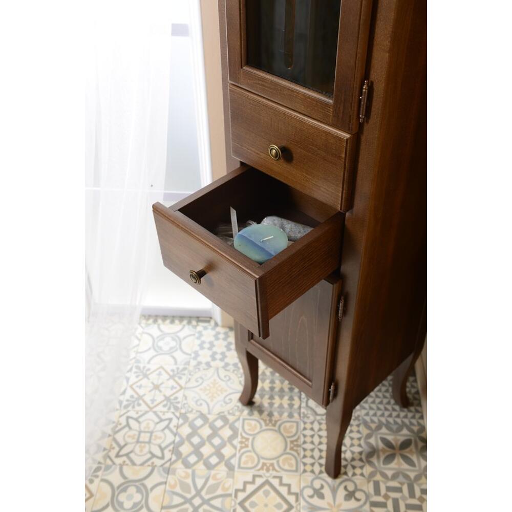 RETRO Hoher schrank 40x170x36cm, Buche, rechts