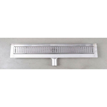 MANUS ONDA Bodenrinne aus Edelstahl mit Rost, wandhängend, L-850, DN50