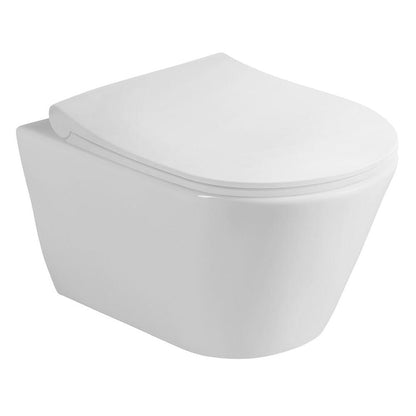 AVVA Hänge-WC, spülrandlos, 35,5x53cm, weiss