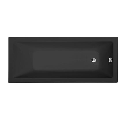NOEMI Rechteckwanne 170x70x39cm, schwarz matt