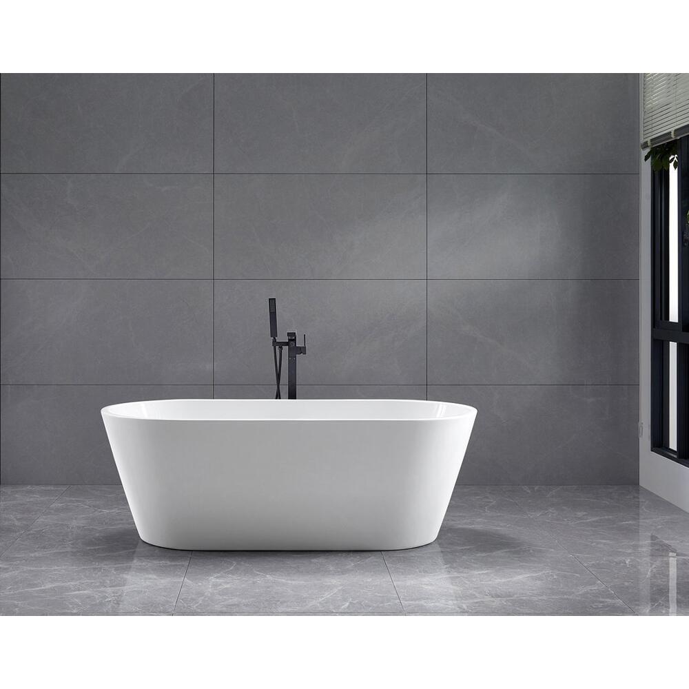AZRA freistehende Badewanne 170x80x58cm, Weiß