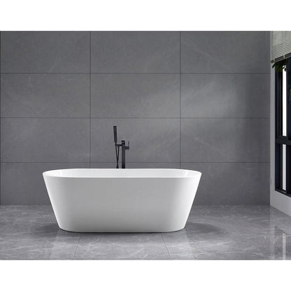 AZRA freistehende Badewanne 170x80x58cm, Weiß