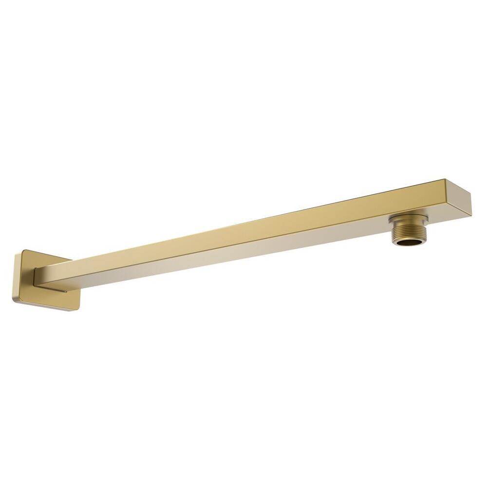 Duscharm quadratisch niedrig, 380mm, Gold matt