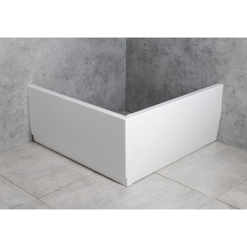 VISLA Eckschürze 56cm, links, 80x80x36cm, weiß