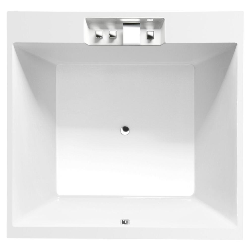 CAME Quadrat-Badewanne mit Rahmengestell 175x175x50cm, weiß