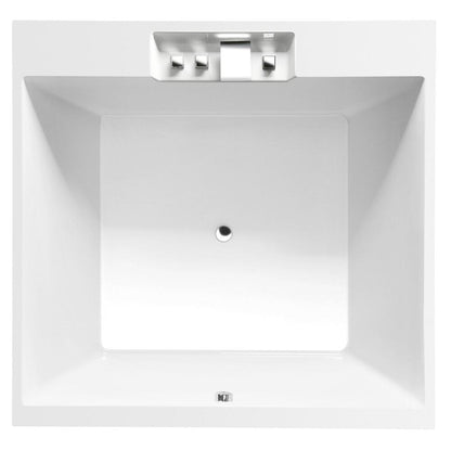 CAME Quadrat-Badewanne mit Rahmengestell 175x175x50cm, weiß