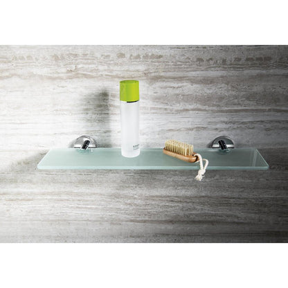 X-ROUND Glasablage halter 8mm, Chrom