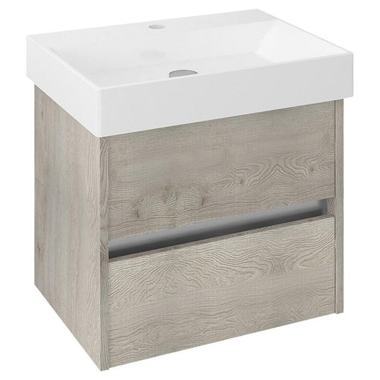 NIRONA Unterschrank 57x51,5x43cm, Eiche Mocca