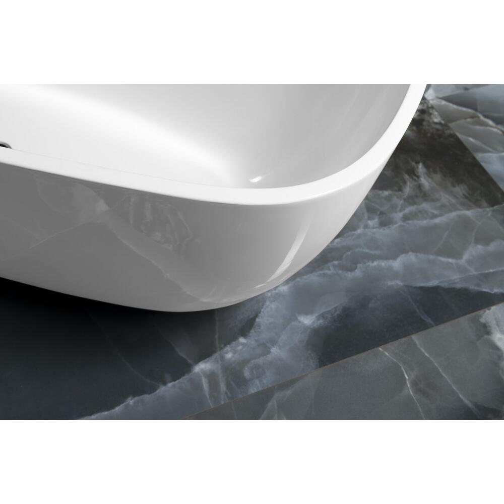 IPANEMA Gussmarmor- Badewanne 168x72x49cm, weiß