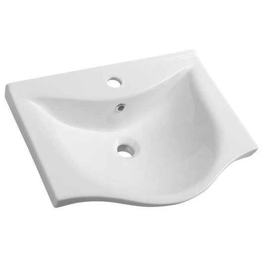 ZARA 55 Keramik-Waschtisch 54x44,5cm, weiss