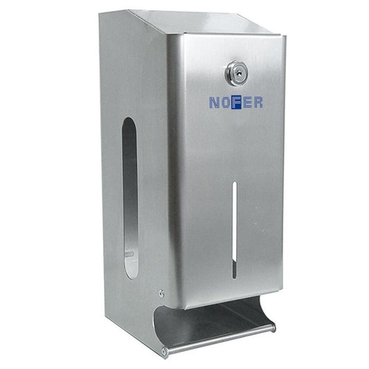Toilettenpapierhalter für 2 Rollen 118x280x131mm, polierter Edelstahl