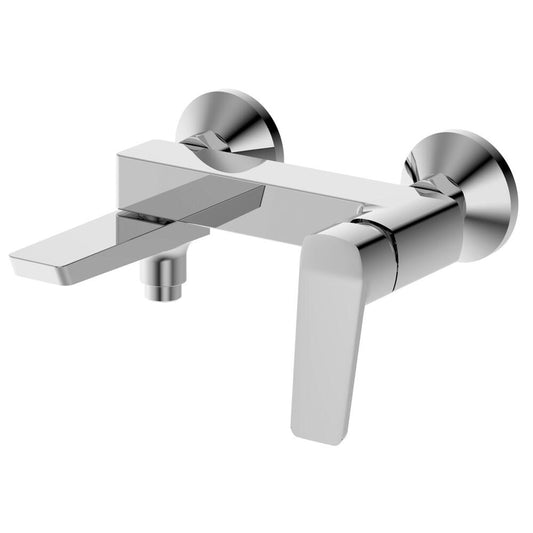 FLERY Wannenarmatur/Duscharmatur, schwenkbarer Einlauf, Chrom