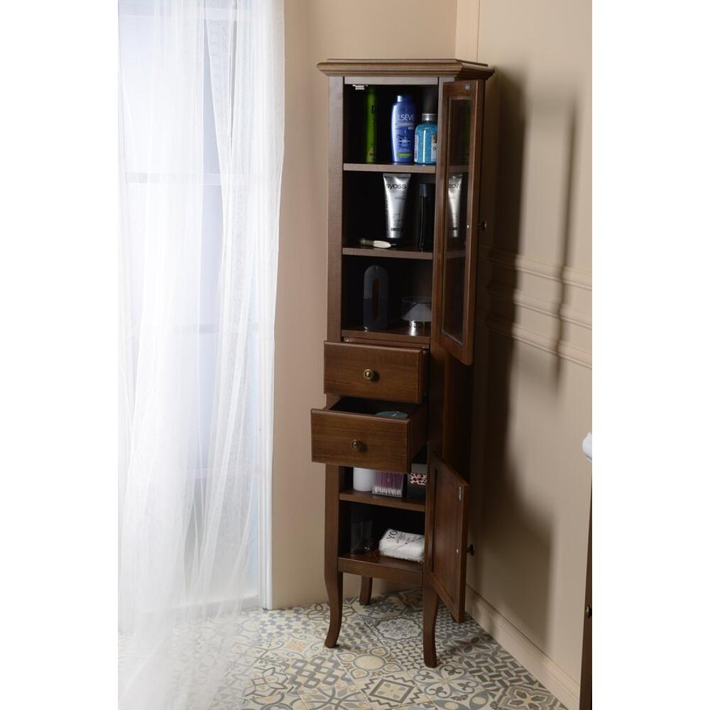 RETRO Hoher schrank 40x170x36cm, Buche, rechts
