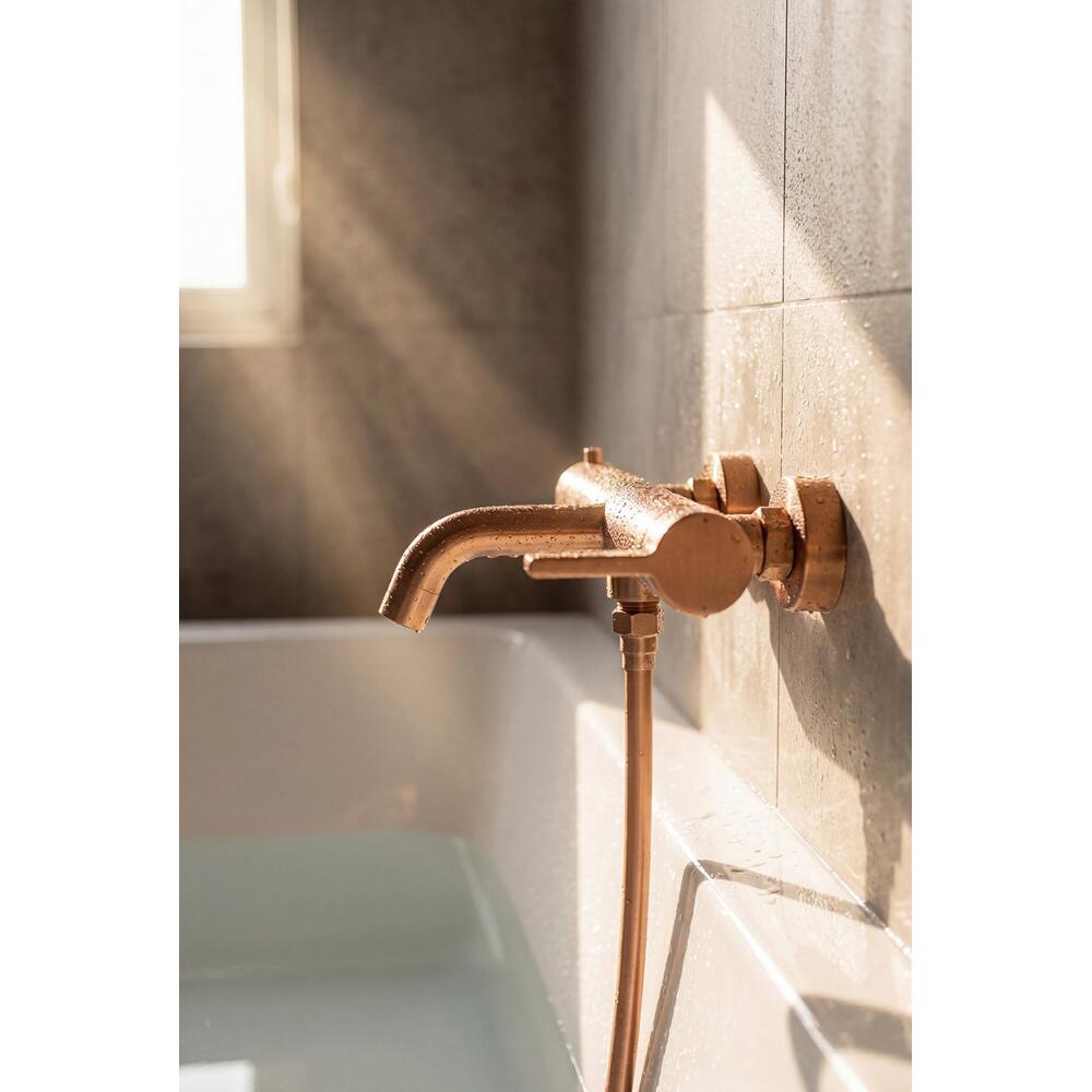 ICONIC Badewannenarmatur, Kupfer matt