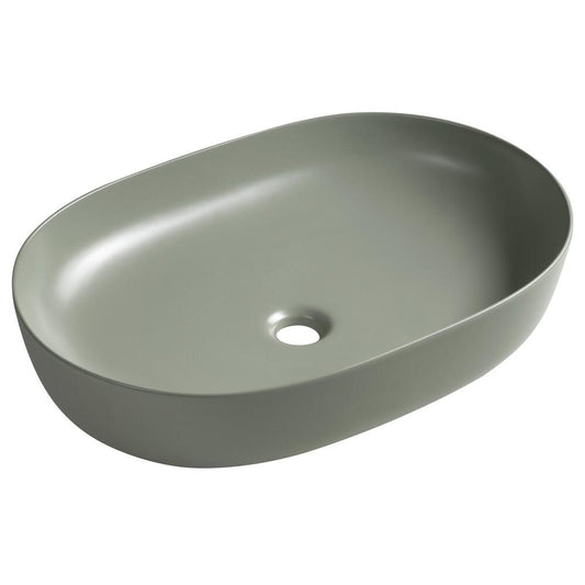 ARDEA Keramik-Waschtisch zum Aufsetzen, 60,5x41,5cm, Verde