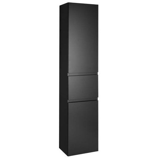 ALTAIR Hochschrank mit Wäschekorb 40x184x31cm, schwarz matt, rechts