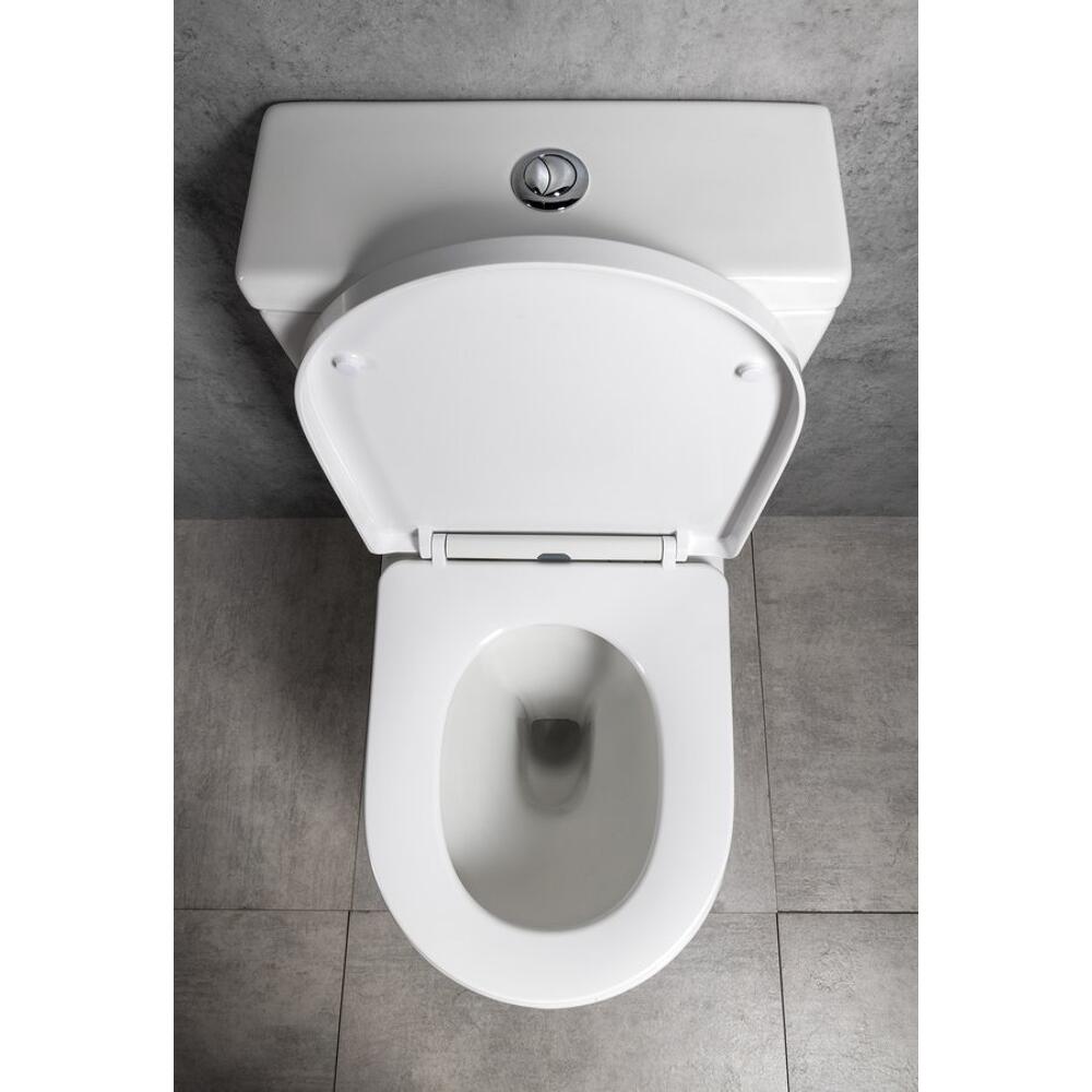 LEON  Kombi-WC, spülrandlos, Abgang senkrecht/waagerecht, weiß