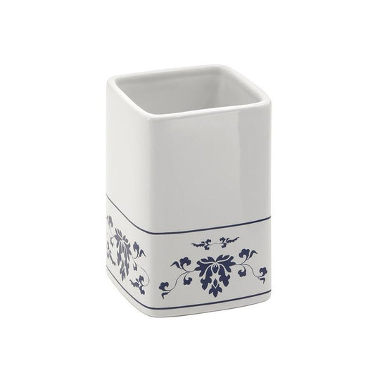 CIXI Glas/Zahnputzbecher, Porzellan, Blau/Weiß