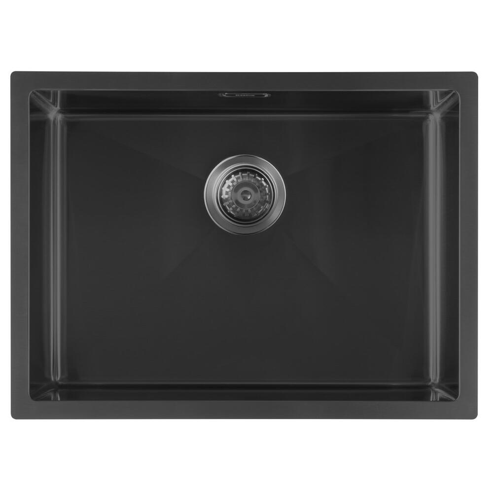 ZENITH Edelstahl-spüle 60x45cm, gun metal