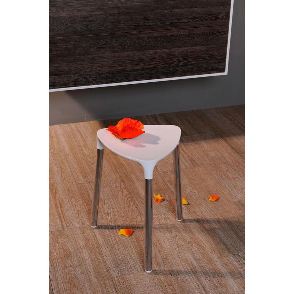 YANNIS Badstuhl 37x43,5x32,3cm, weiß
