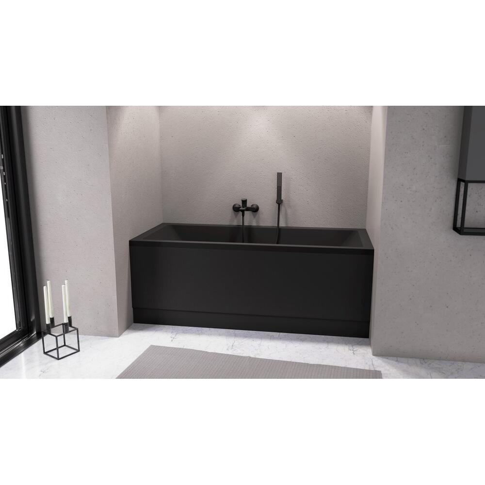 CLEO Rechteckwanne 180x90x48cm, schwarz matt