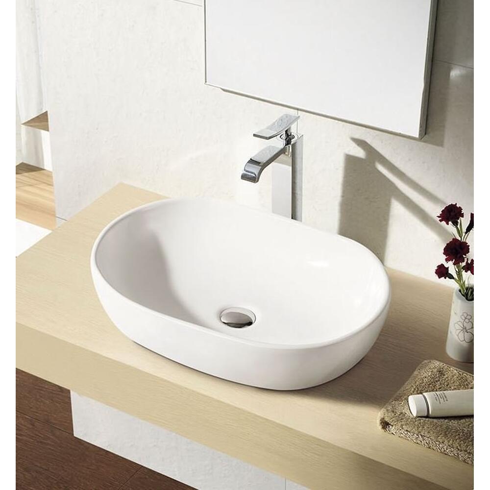CALEO Keramik-Waschtisch 60x42 cm, Weiß