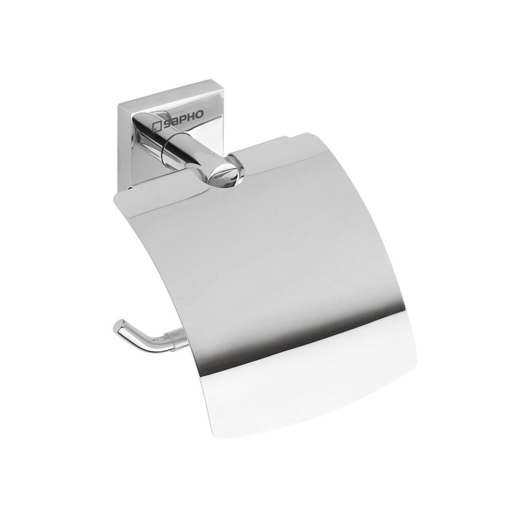 X-SQUARE Toilettenpapierhalter mit Deckel, Chrom