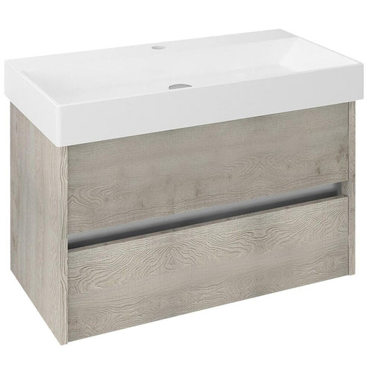NIRONA Unterschrank 82x51,5x43cm, Eiche Mocca
