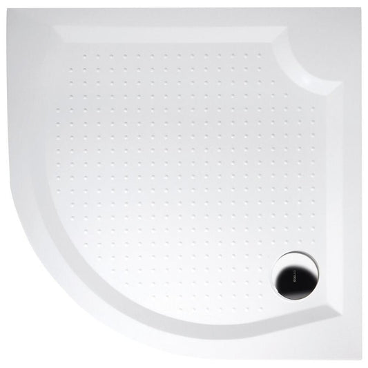 VIVA90 Gussmarmor-Duschwanne, Viertelkreis, 90x90cm, R550