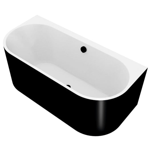 ASTRA DL MONOLITH  Badewanne 160x75x60cm, weiß/schwarz