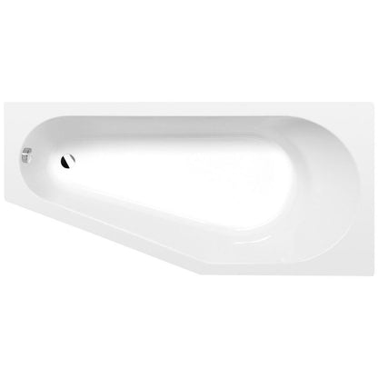 Raumspar Badewanne TIGRA 150x75x46cm, Rechts, weiß