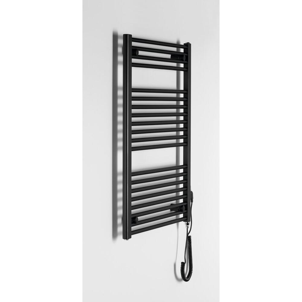 DIRECT-E Elektrischer Badheizkörper, gerade, 600x960 mm, 400 W, Schwarz