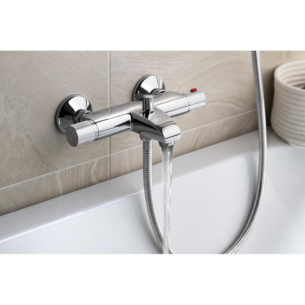 ACTION Thermostat-Wannenarmatur, Chrom