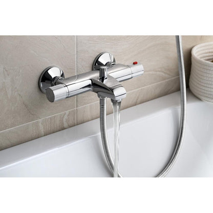 ACTION Thermostat-Wannenarmatur, Chrom