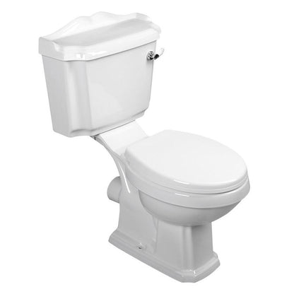 ANTIK Retro Kombi-WC + WC-Sitz, weiß