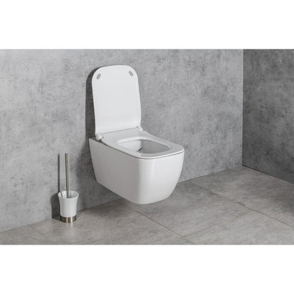 VEA Hänge-WC, spülrandlos, 34,5x52cm, weiß