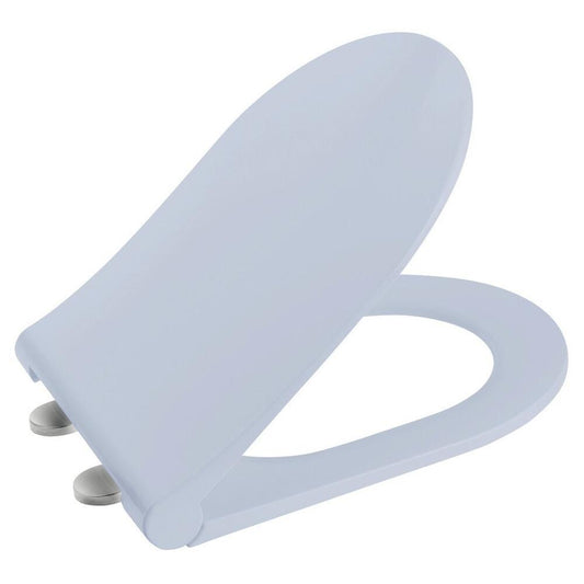 BRILLA Slim WC Sitz mit Soft Close System, hellblau matt