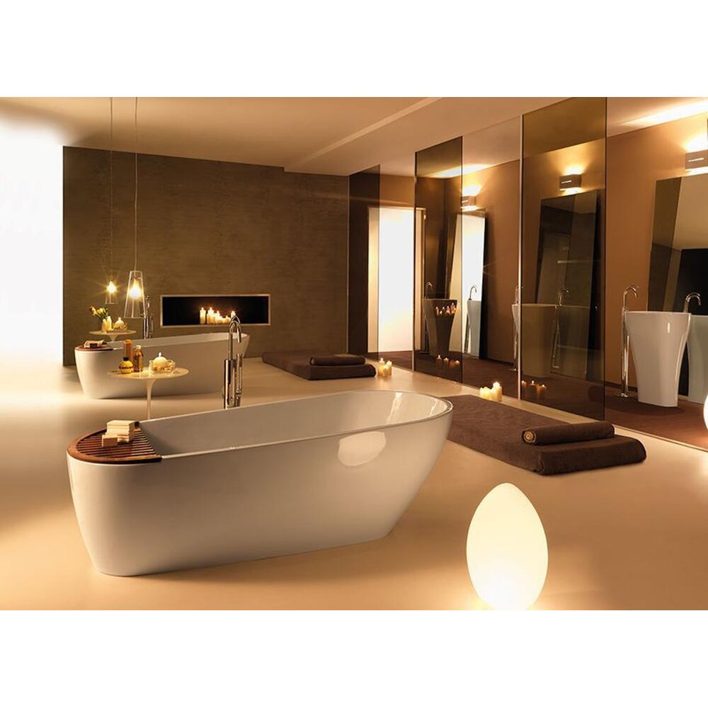 AQUATECH Keramik-Waschtisch freistehend 60x85x40cm, weiß