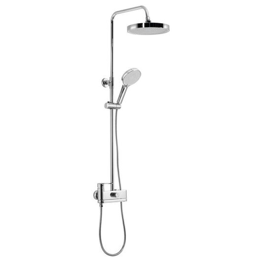 Duschsäule mit Hebelarmatur, schwenkbarer Einlauf, Chrom