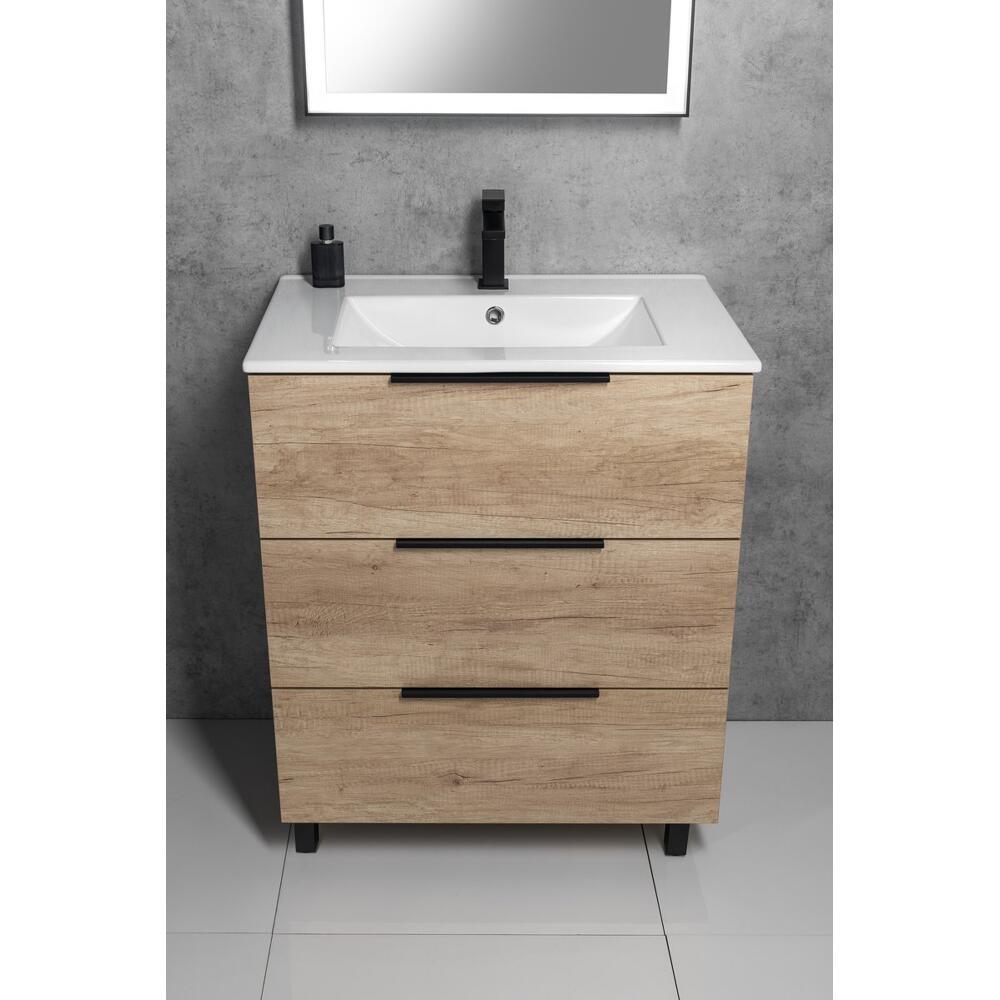 SLIM Keramik-Waschtisch, 81x46,5cm, Weiß