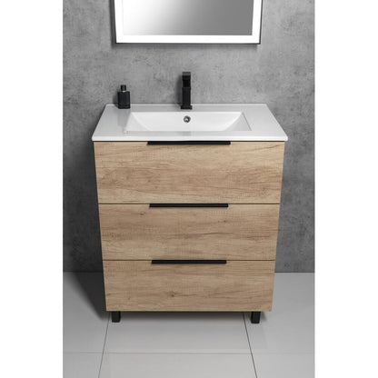 SLIM Keramik-Waschtisch, 81x46,5cm, Weiß