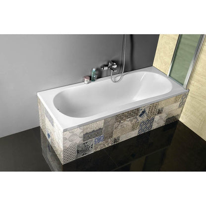 JIZERA Badewanne 120x70x39cm, ohne Füße,weiß