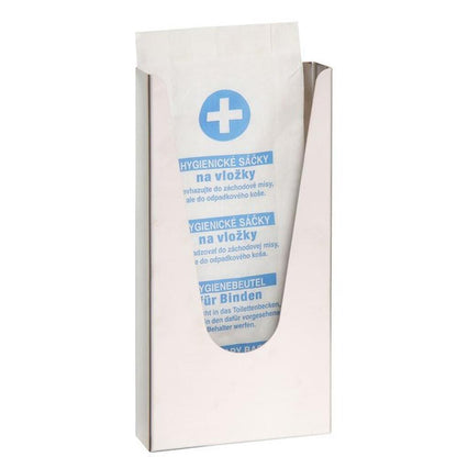 Hygienebeutel-Behälter HygBag, 120x240x30mm, Edelstahl matt