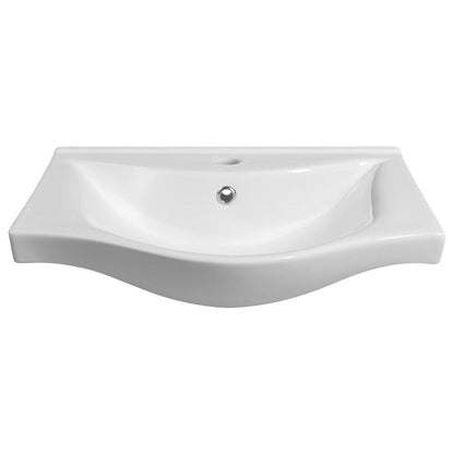 ZARA 55 Keramik-Waschtisch 54x44,5cm, weiss