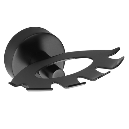 X-ROUND BLACK Bürstenhalter, Schwarz matt