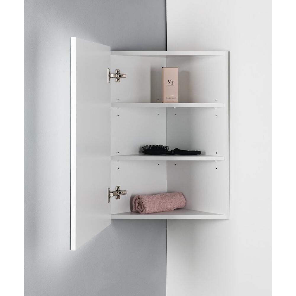 ZOJA/KERAMIA FRESH Eckspiegelschrank 36,6x71,8x36,6cm, weiß
