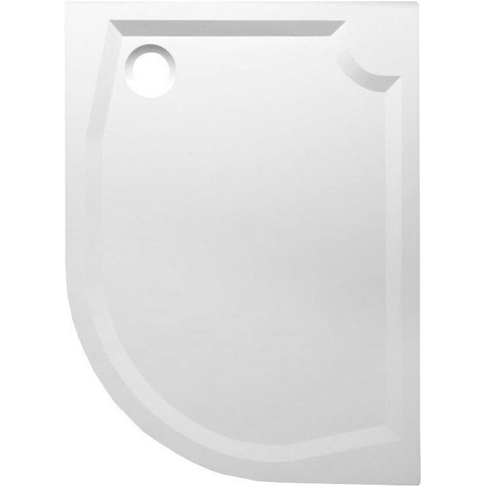 RIVA Duschwanne, Viertelkreis 100x80x4cm, links