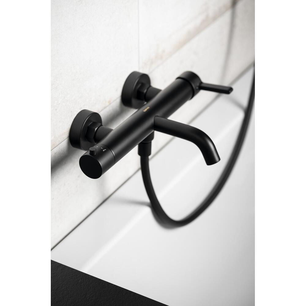 ICONIC Badewannenarmatur, Schwarz matt