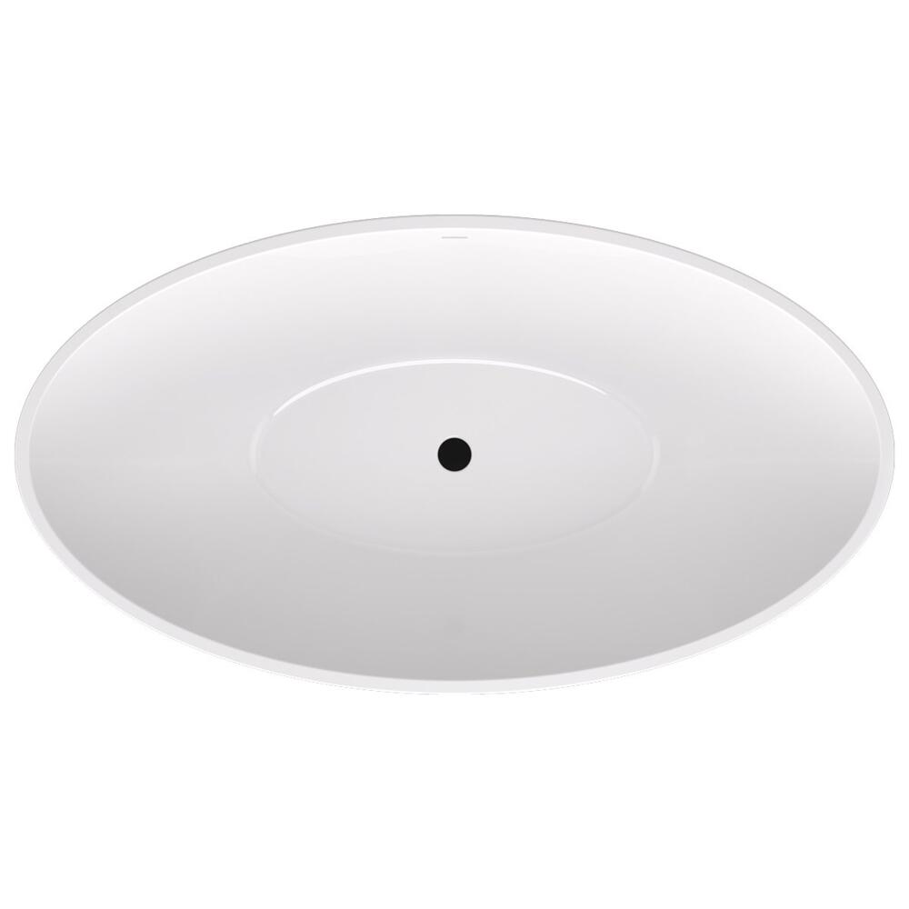 CORYN freistehende Badewanne 165x90x58cm, Weiß